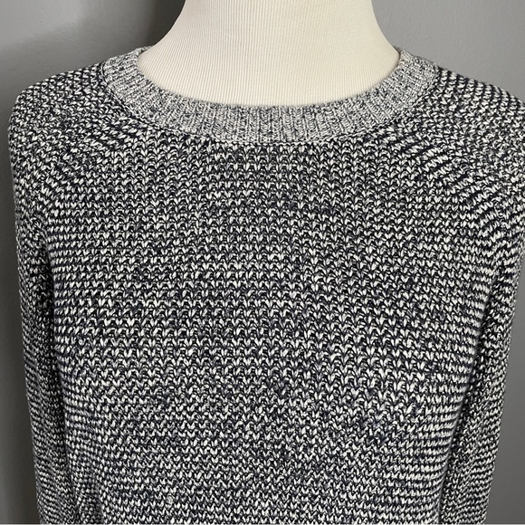 Bass womens 100% cotton crew neck blue/grey sweater size Medium - Picture 4 of 5